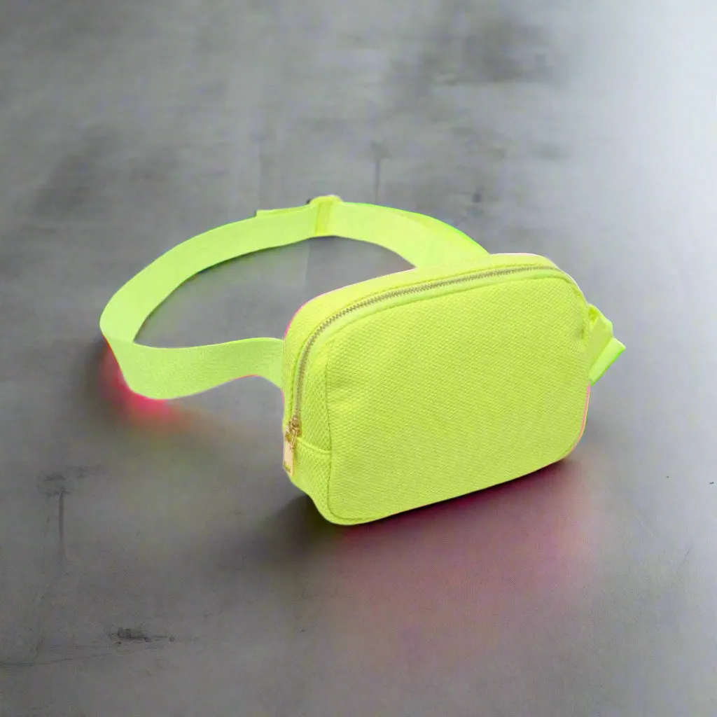 URBAN EXPRESSIONS - Felix Mesh Neoprene Bag - Neon Yellow