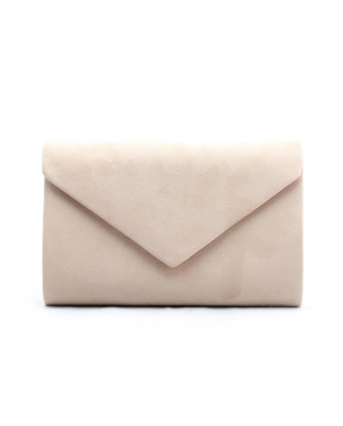 VEGAN SUEDE ENVELOPE CROSSBODY CLUTCH