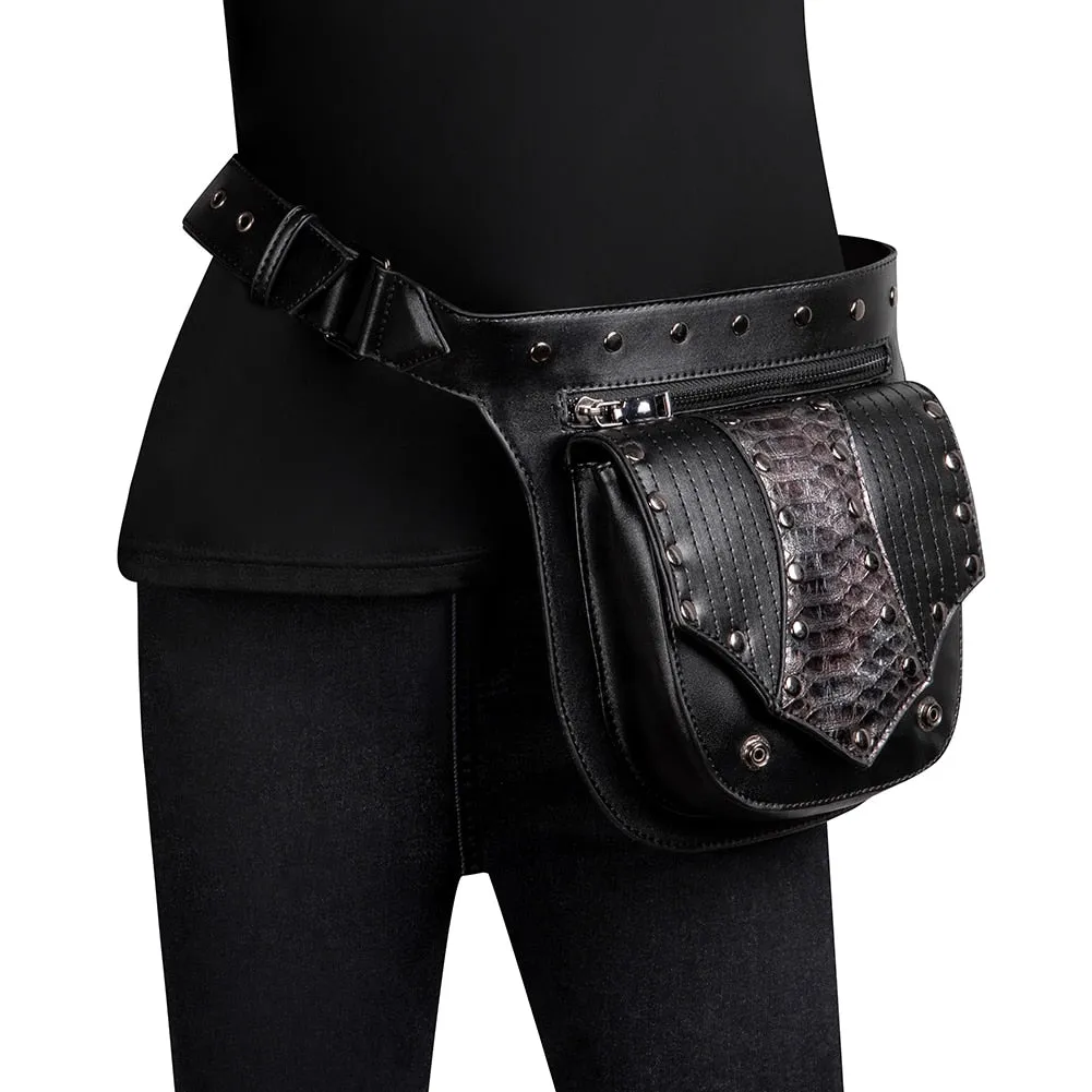 Vintage Steampunk Bag Retro Rock Gothic Shoulder Waist Bag