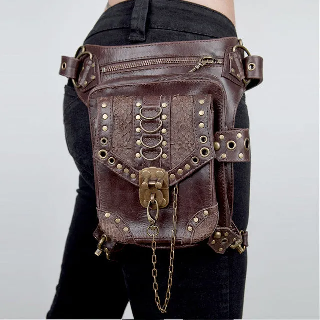 Vintage Steampunk Gothic Retro Shoulder Waist Bag