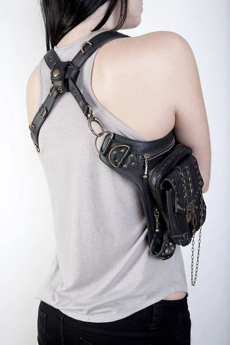 Vintage Steampunk Gothic Retro Shoulder Waist Bag