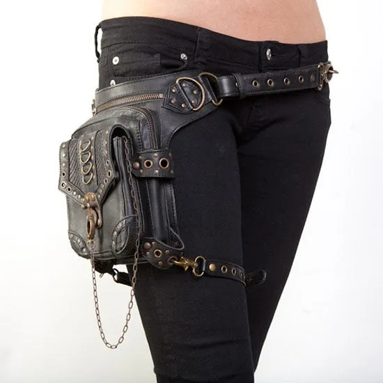 Vintage Steampunk Gothic Retro Shoulder Waist Bag