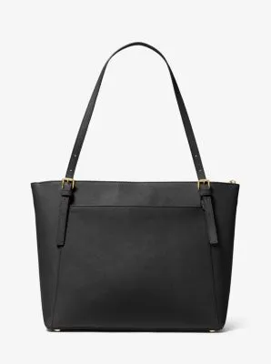 Voyager Large Saffiano Leather Top-Zip Tote Bag