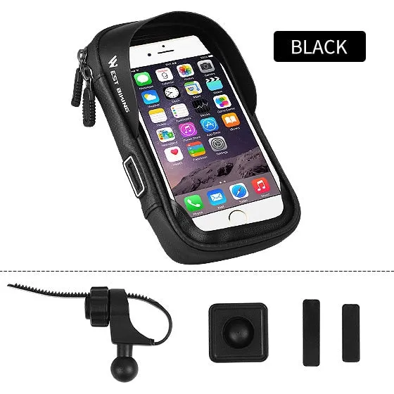 Waterproof Bicycle Bag Mobile Phone Bag Cycling 6.0 Inch Touch Screen Motorcycle MTB Bike Mount for iPhone Samsung