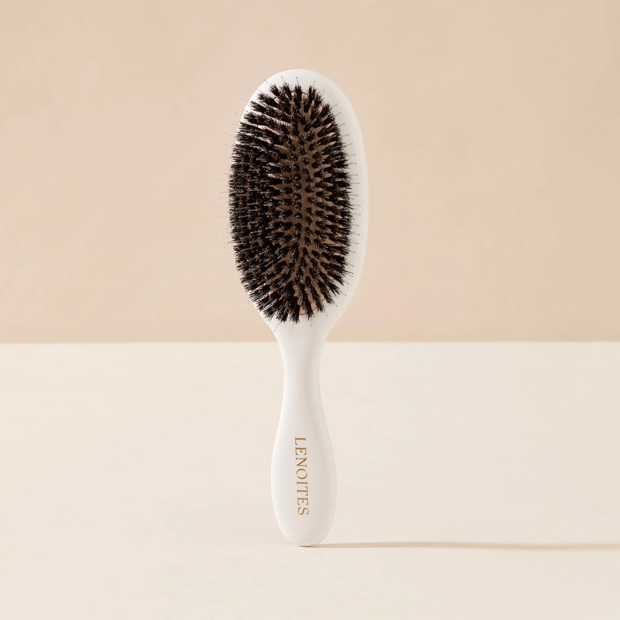 Wild Boar Hair Brush with Cleaning Tool