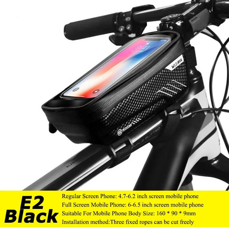 WILD MAN Road Bicycle Handlebar Bag Rainproof Cycling Front Top Tube Bag MTB Repair Tool Bag Bike Saddle Bag Sacoche Velo