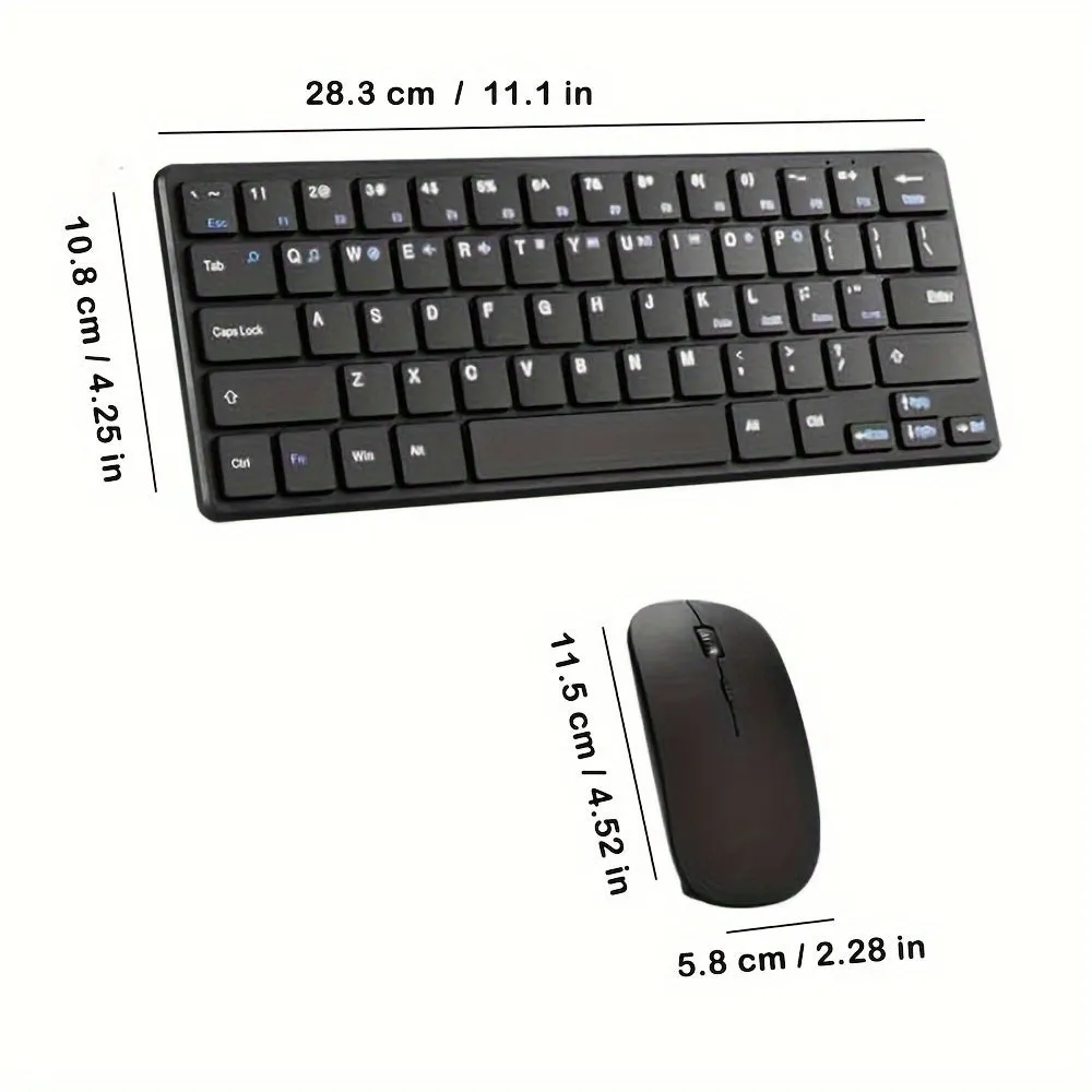 Wireless Keyboard Mouse Combo 2.4G Set Portable