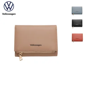 Women's RFID Magnet Tri Fold Leather Short Wallet / Purse With Coin Compartment - KP 005