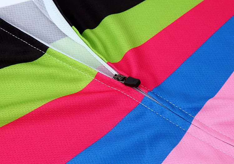 WOSAWE Multi-color Long Sleeve Cycling Jersey