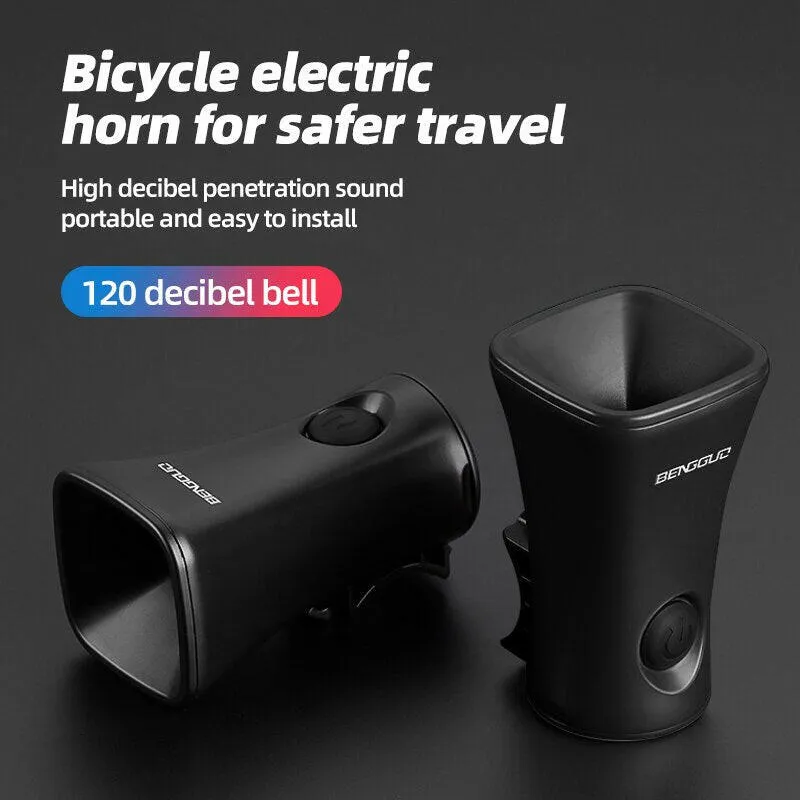 X-TIGER Bicycle Bell Rechargeable Bike Motorcycle Electric Anti-theft Alarm Horn Loud Alarm Ring Bell Cycling Accessories