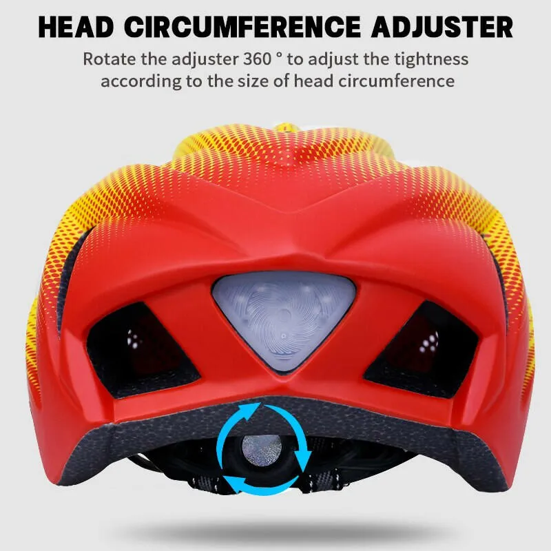 X-Tiger Bicycle Helmet Outdoor Sport Ultralight LED Light Cycling Safety Helmet Intergrally-molded Mountain Road Bike MTB Helmet