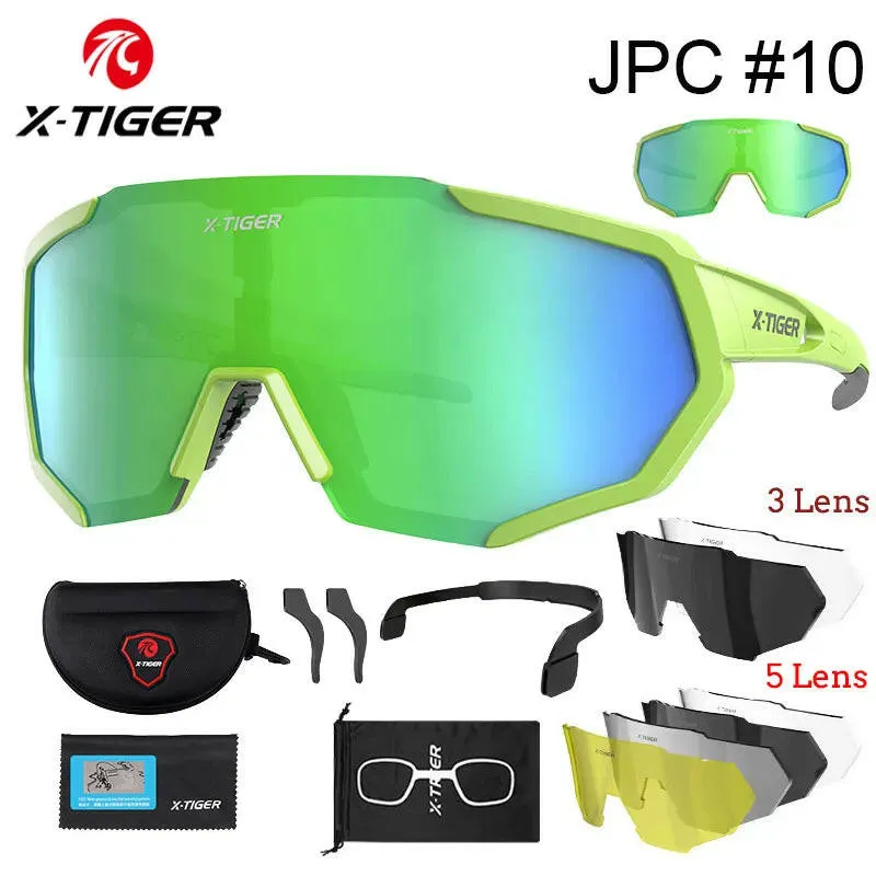 X-TIGER Polarized Lens Cycling Glasses Road Bike Cycling Eyewear Photochromic Sunglasses Sports MTB Mountain Bicycle Goggles