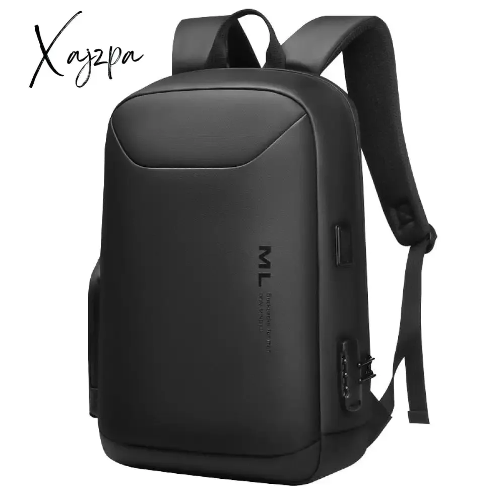 Xajzpa - Men Anti-theft 15.6 Inch Laptop Backpacks USB Waterproof Notebook Bag Schoolbag Sports Travel School Bag Pack Backpack For Male