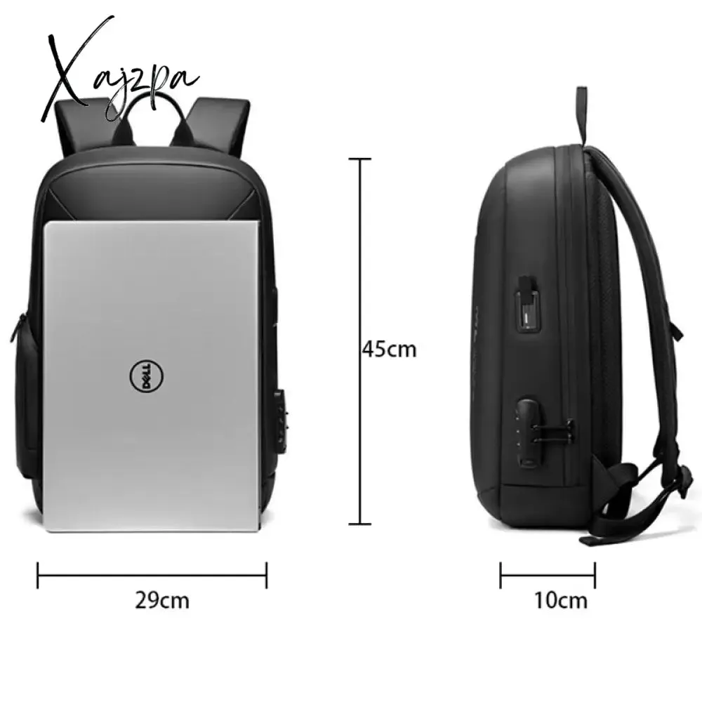 Xajzpa - Men Anti-theft 15.6 Inch Laptop Backpacks USB Waterproof Notebook Bag Schoolbag Sports Travel School Bag Pack Backpack For Male