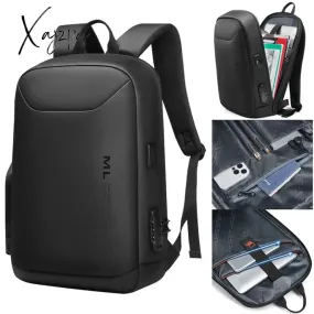 Xajzpa - Men Anti-theft 15.6 Inch Laptop Backpacks USB Waterproof Notebook Bag Schoolbag Sports Travel School Bag Pack Backpack For Male